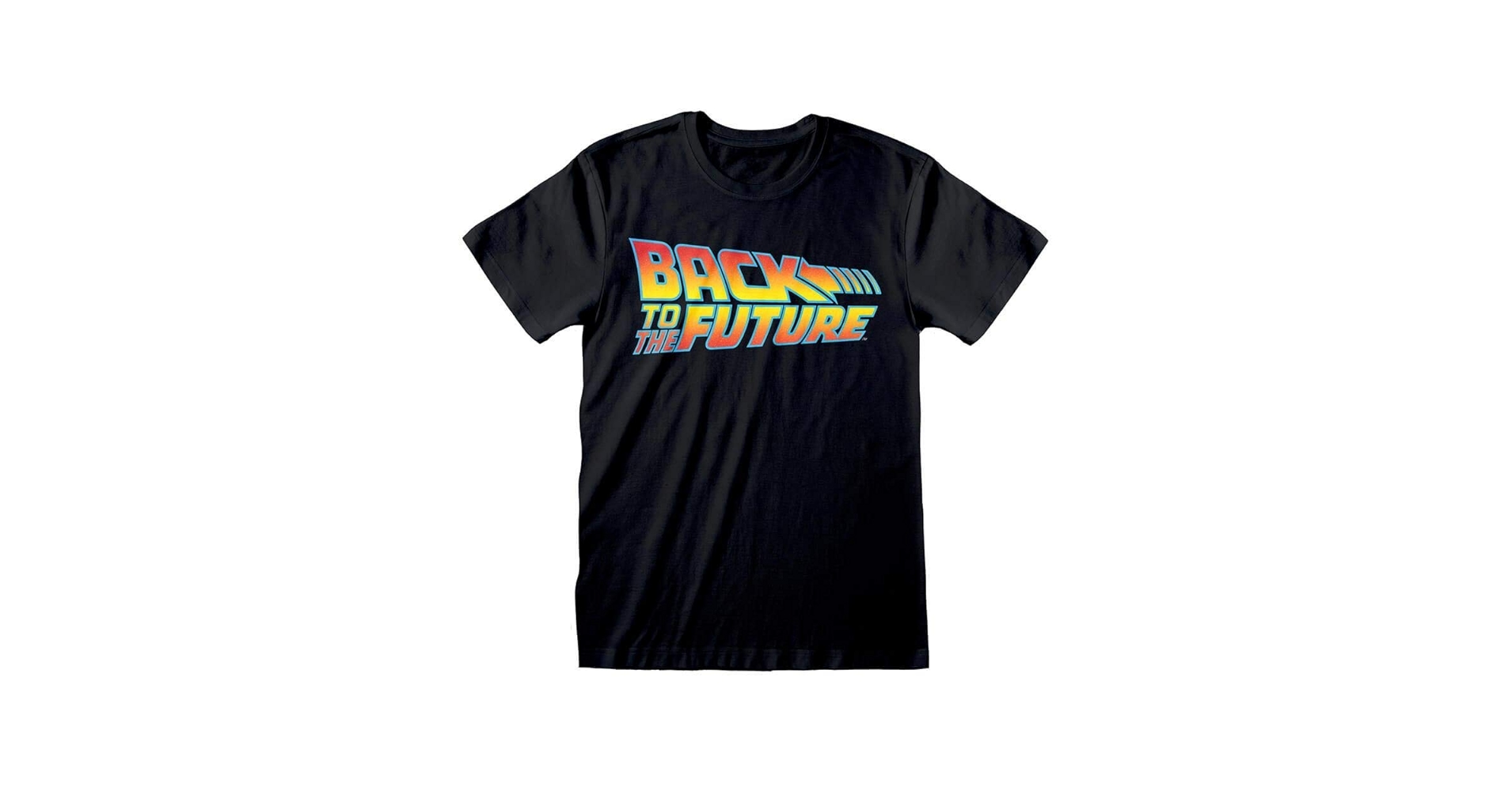 Amazon.com: Men's Back to The Future Vintage Logo Black T